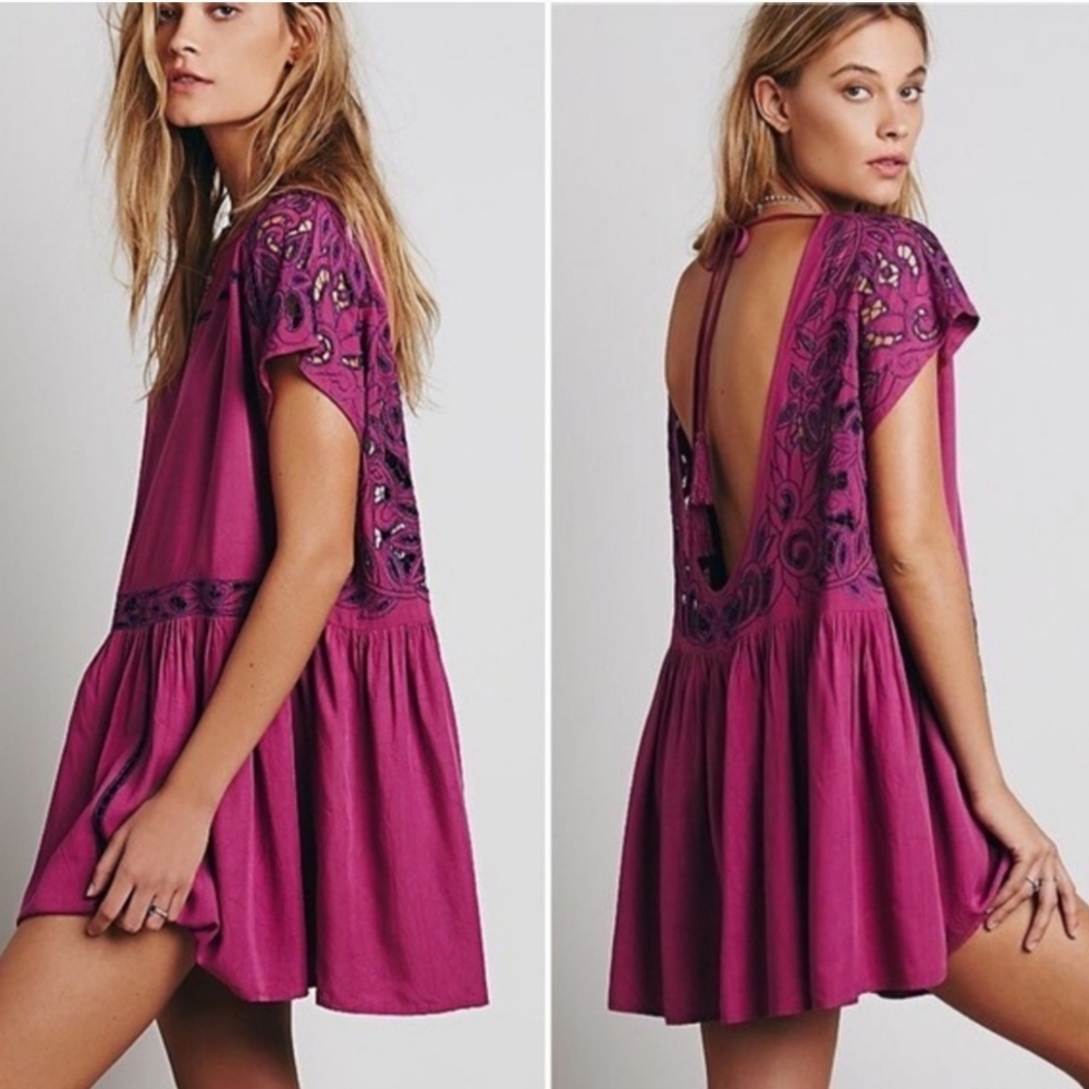 Free People Magenta Tunic Dress NWT